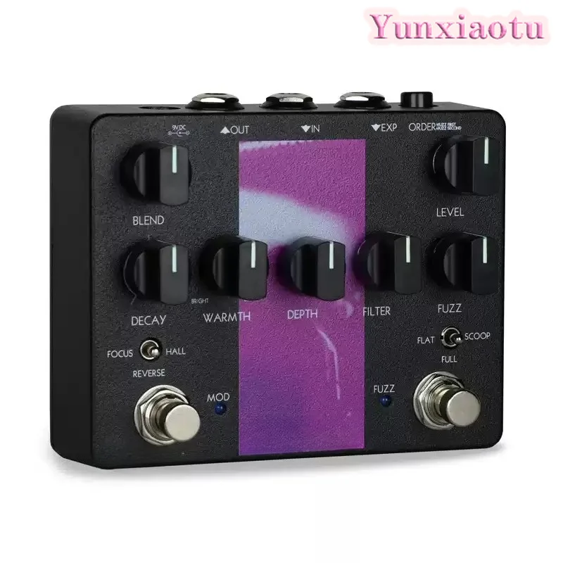 Keeley Loomer Fuzz Reverb Pedal 3 Reverb 3 Fuzz Modes for Shoegaze Post Rock Wall of Sound True Bypass