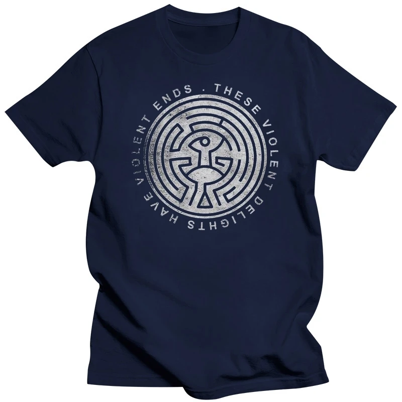 WESTWORLD MAZE T-SHIRT TV Series ALL SIZES S-3xl Short Sleeve Men T Shirt Tops Summer T Shirt 100% Cotton Top Tee Plus Size