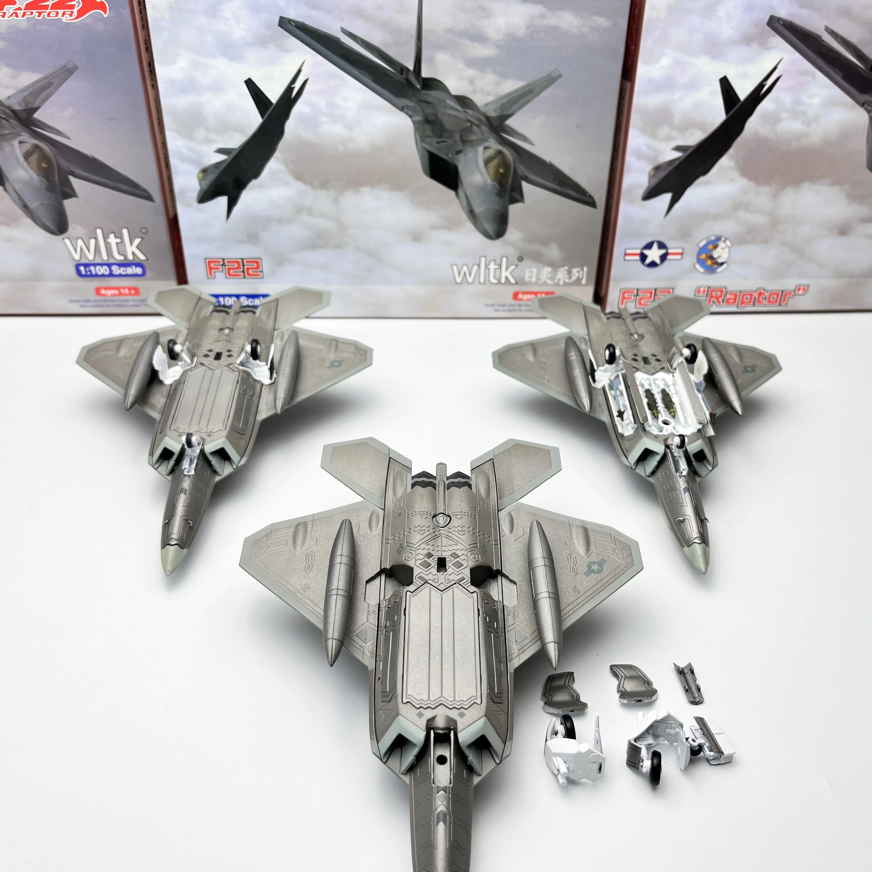 1/100 Scale Alloy Fighter F-22 US Air Force Plane Aircraft F22 Diecast Simulation Model Kids Gifts Drop Shipping