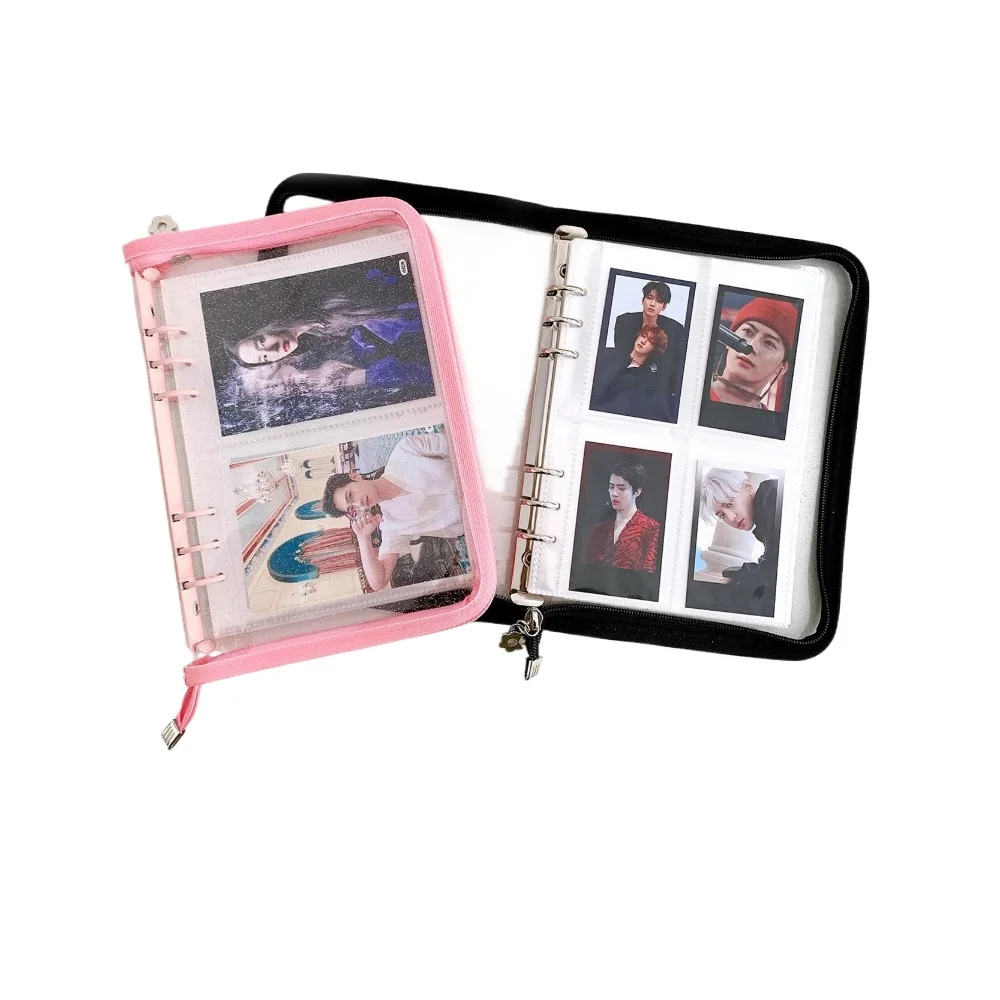 A5 Binder Zipper Pouch with High Beauty Removable Binder Rings and Secure Clasp Cover Ideal for Handy Notebook Shell