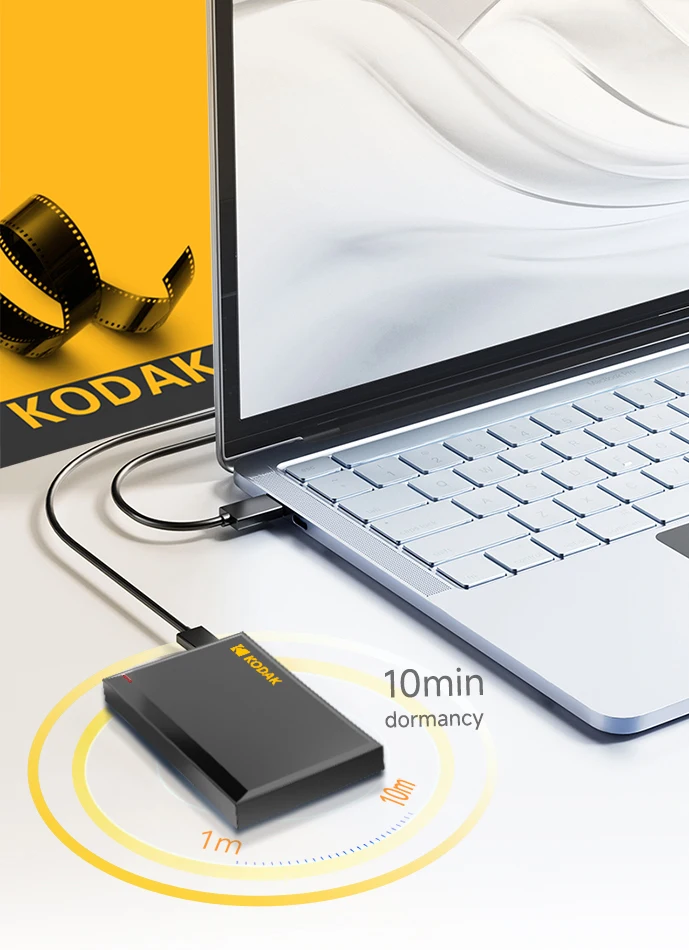 KODAK P190 Tragbare Externe Festplatte HDD 500GB 1TB USB 3.0 Mechanische Mobile Festplatte für PC Laptop Gaming-Speicher – Detail 6