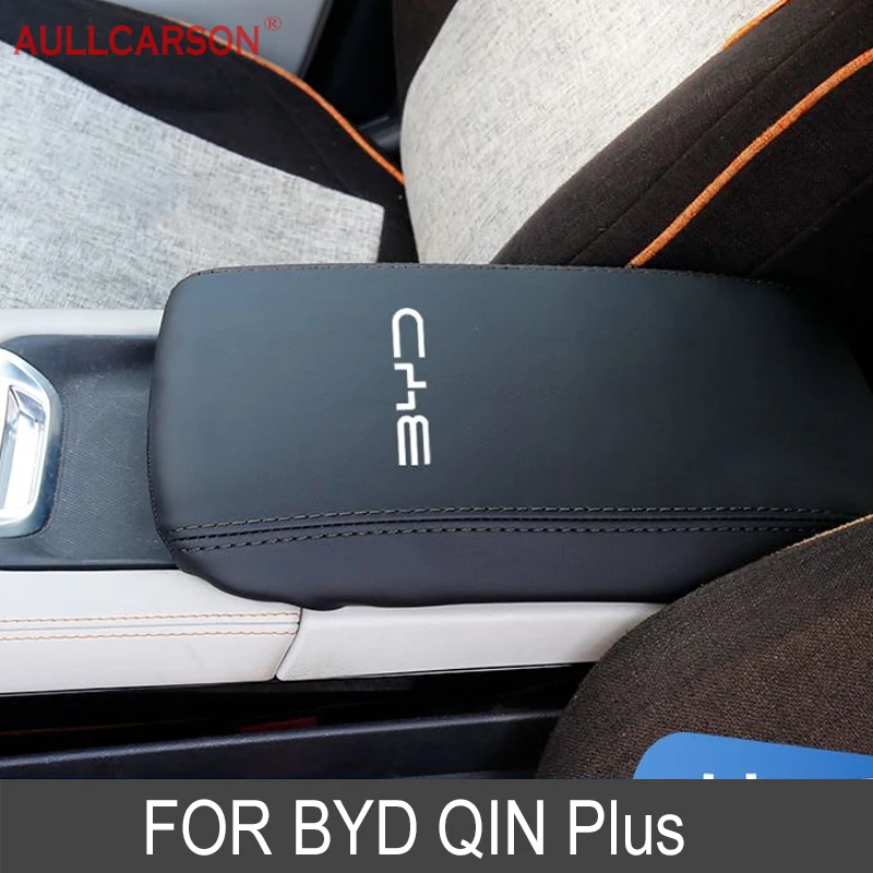 For BYD Seal Atto 3 Dolphin Mini Seagull KING Song Plus UP Center Control Armrest Box Microfiber Leather Trim Cover Accessories