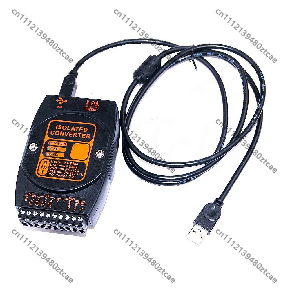 Industrial Isolated USB Converter Adapter Lightning Protection USB to RS485 422 232 TTL Mutual Conversion