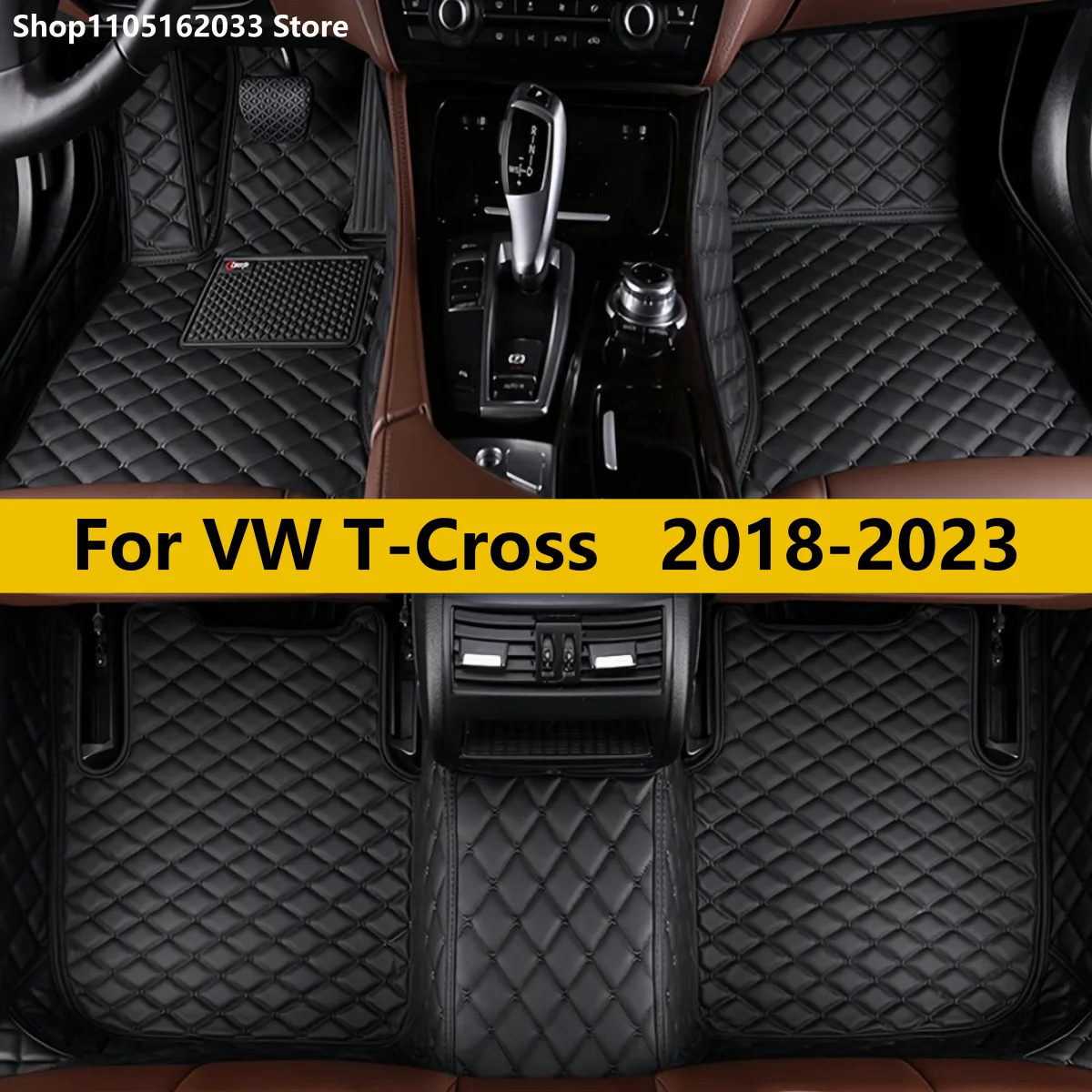 

Автомобильные коврики на заказ для VW TCross T-Cross 2018 2019 2020 2021 2022 2023, автомобильные ковры, аксессуары для ног