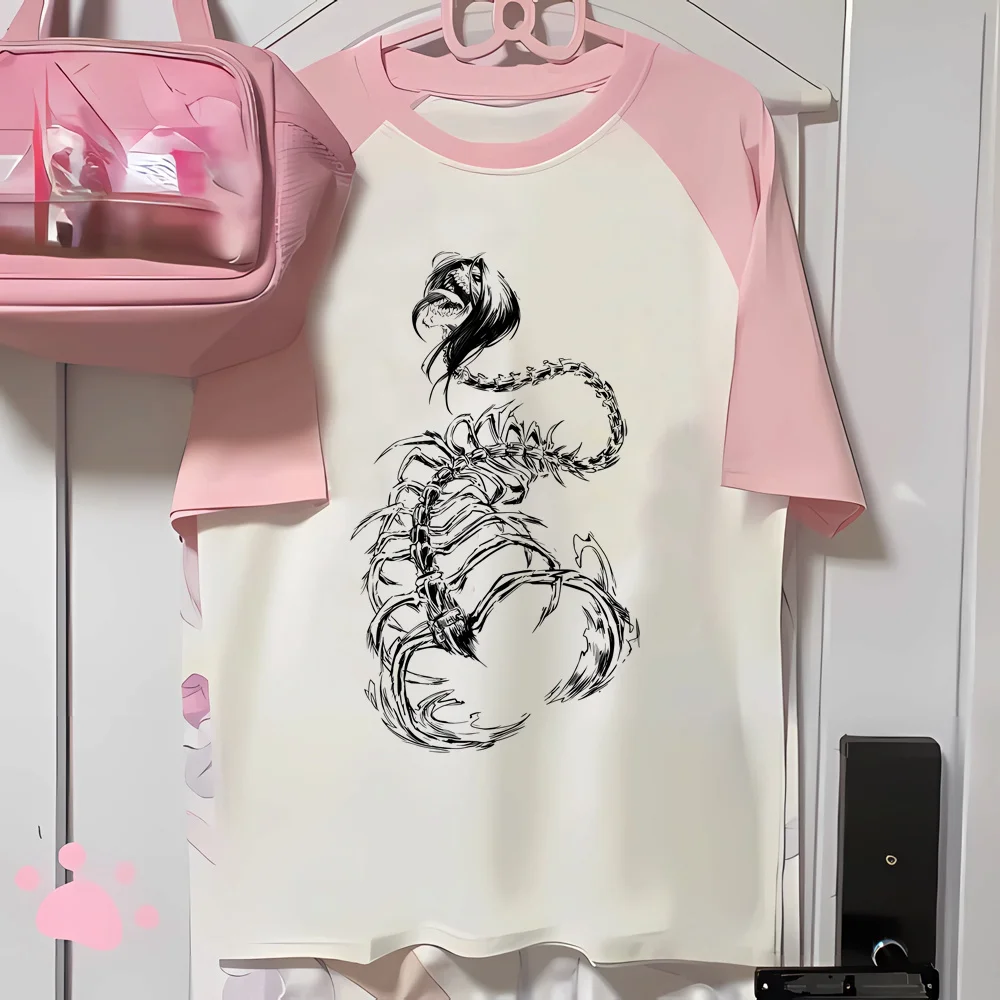 Attack on Titan top tees female japan korean fashion baddie t-shirt Psychedelic funny cheap meme clearance sales