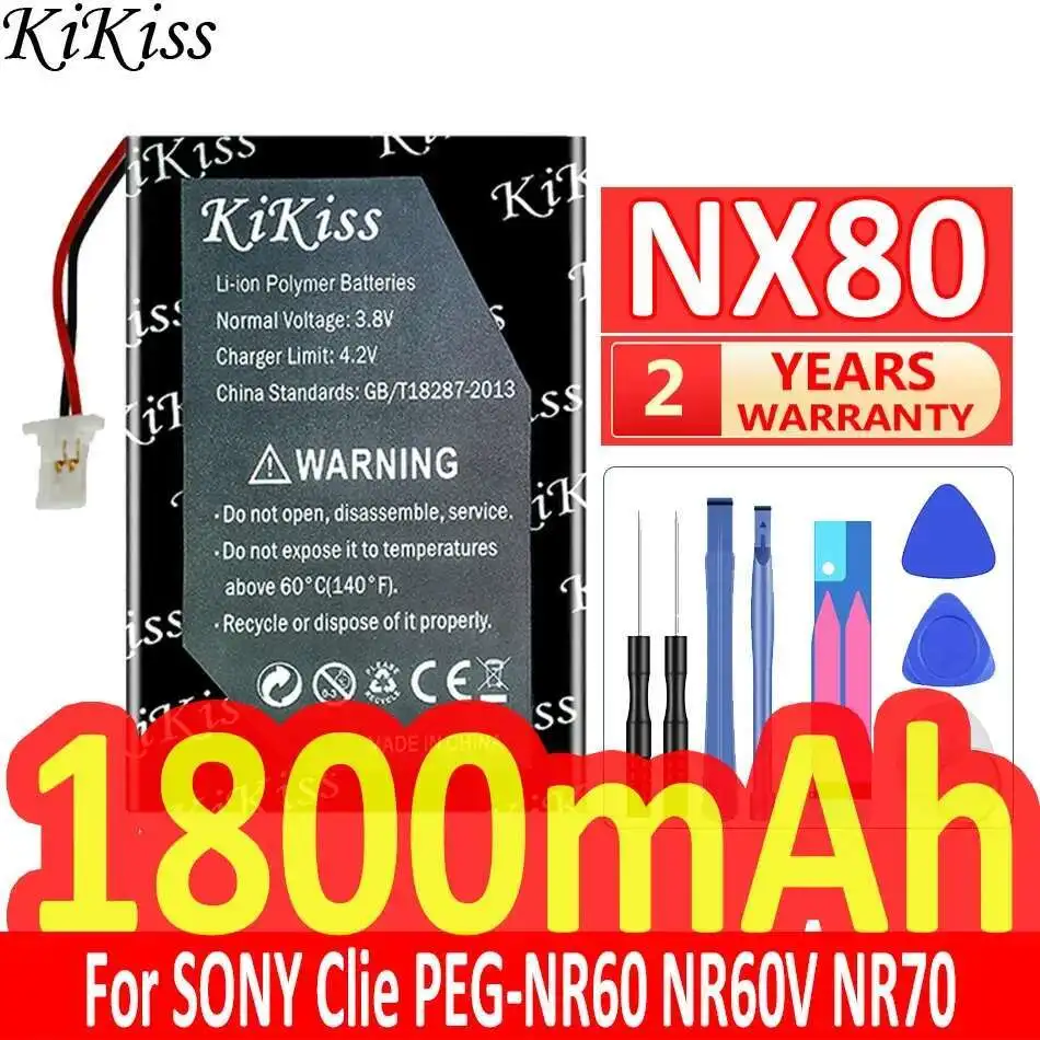 

Аккумулятор NX80 LISI241 1800 мАч для Sony Clie Peg-NR60 NR60V NR70 NR70V NR70VL NX60 NX70 NX73V NX80 NX80V SJ33 TG50 TH55