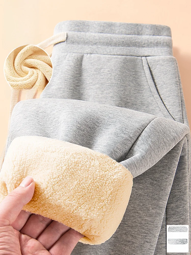 

Мужские зимние утепленные спортивные брюки с флисовой подкладкой, молодежные модные длинные брюки из смеси хлопка и полиэстера, износостойкие