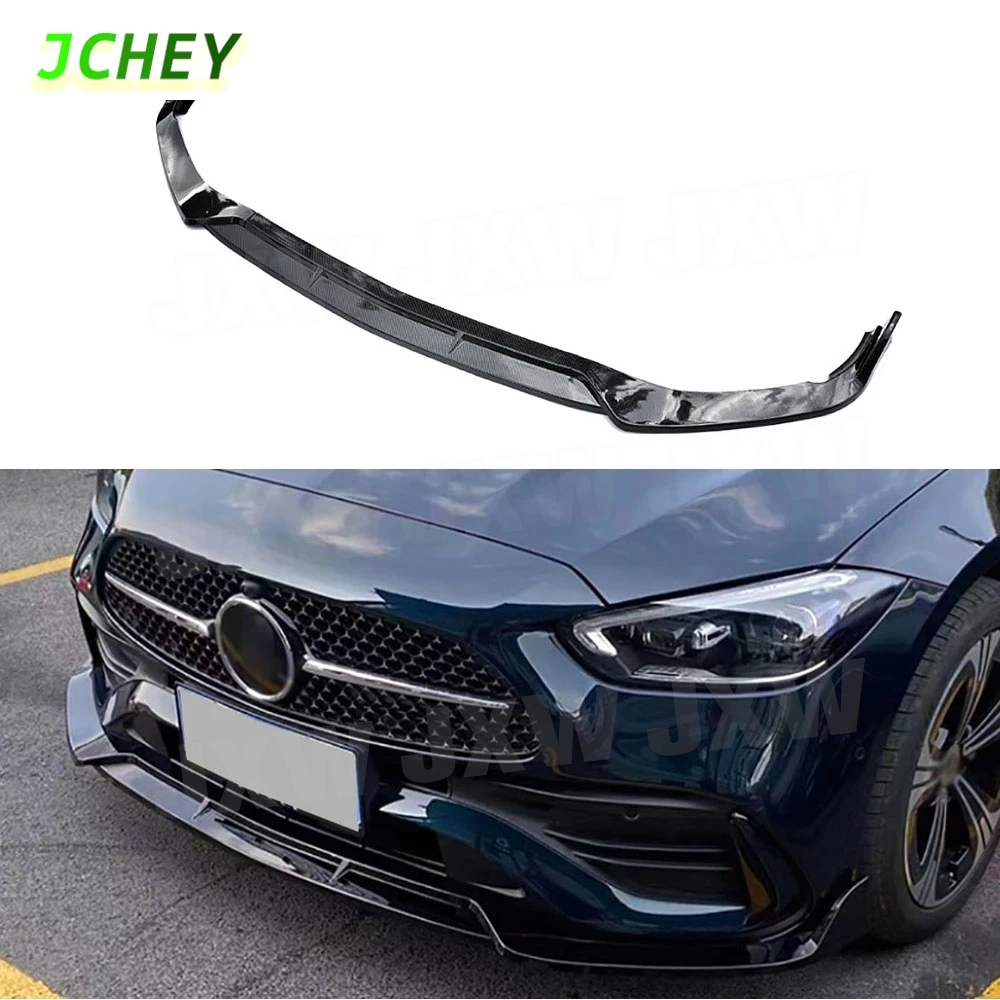 

JCHEY Front Bumper Lip Spoiler Body Kits for Benz C Class W206 C43 For AMG Sport 2022+ Front Chin Spoiler Car