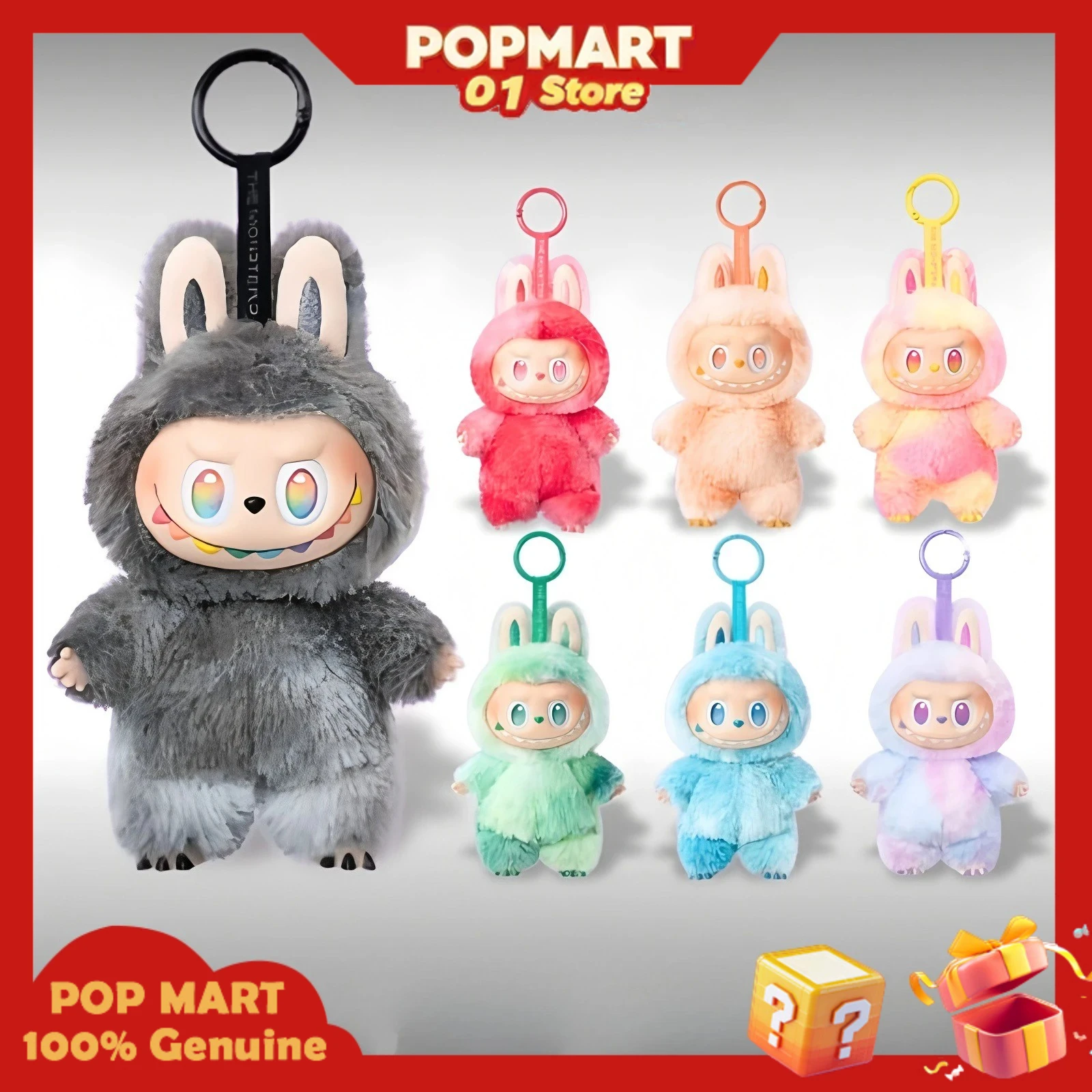 Collectible Toy Blind Box 100% Genuine popmart LABUBU Big into Energy Series Labubu Random Character Cute doll