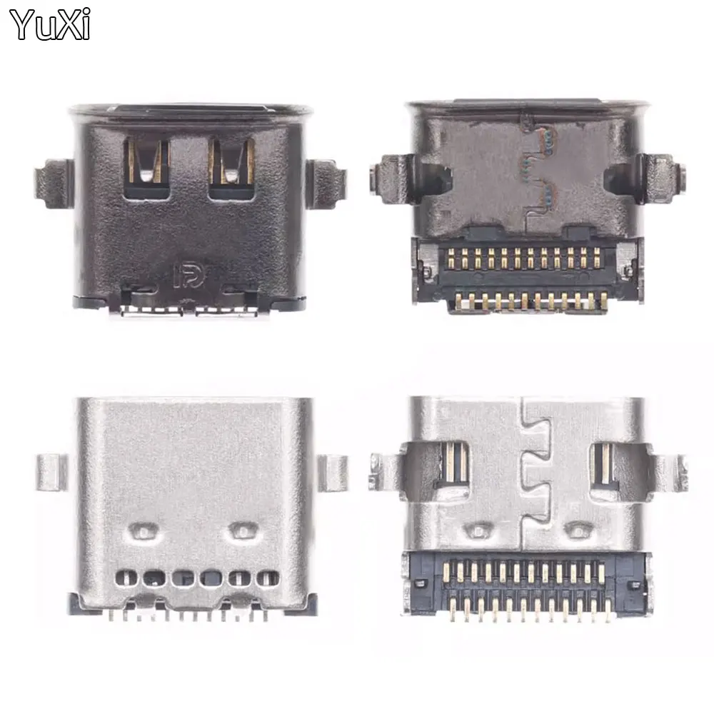 

2Pcs Type C Jack 24Pin USB Charging Port Plug Socket Connector For Lenovo T480 T580 L480 L580 L490 24P USB-C Power Interface