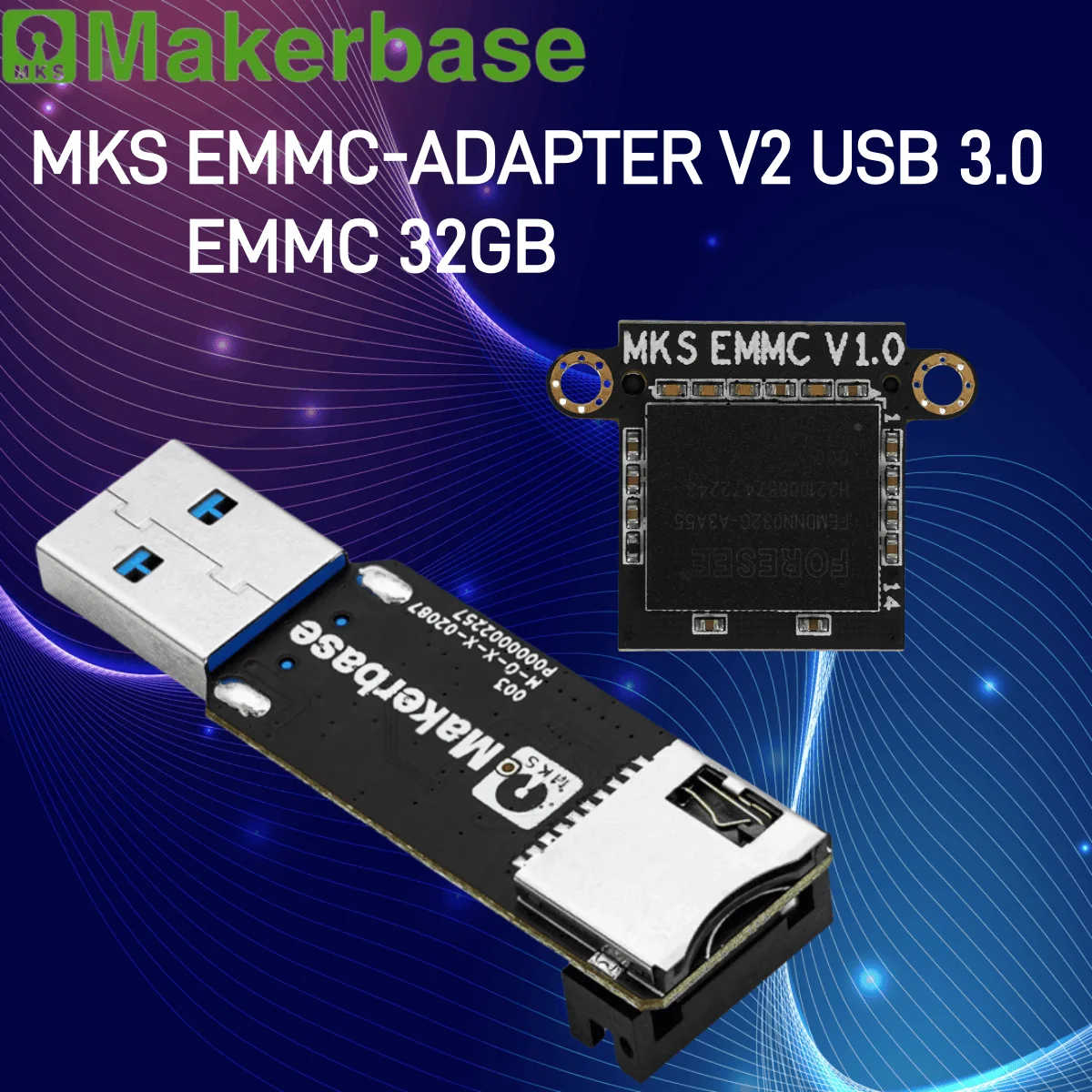 

Модуль Makerbase MKS EMMC Micro SD 32 ГБ TF-карта для KLP1/KP3S Pro V2, для Elegoo Neptune 4/4 Pro/4 Max/4 Max