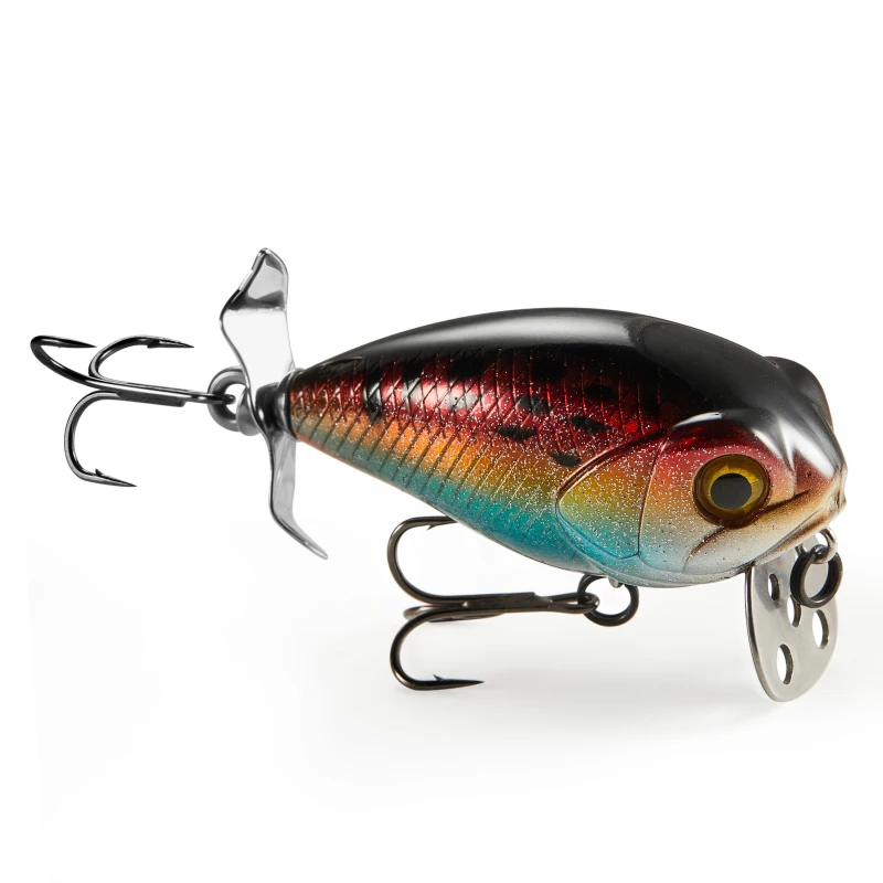 LUREHOLIC 45mm 9g Bubble Trap Crank 45F Wobbling Swimming Action Depth 0.2m Floating Hard Bait with Mustad Hook Bass Fishing - view 6