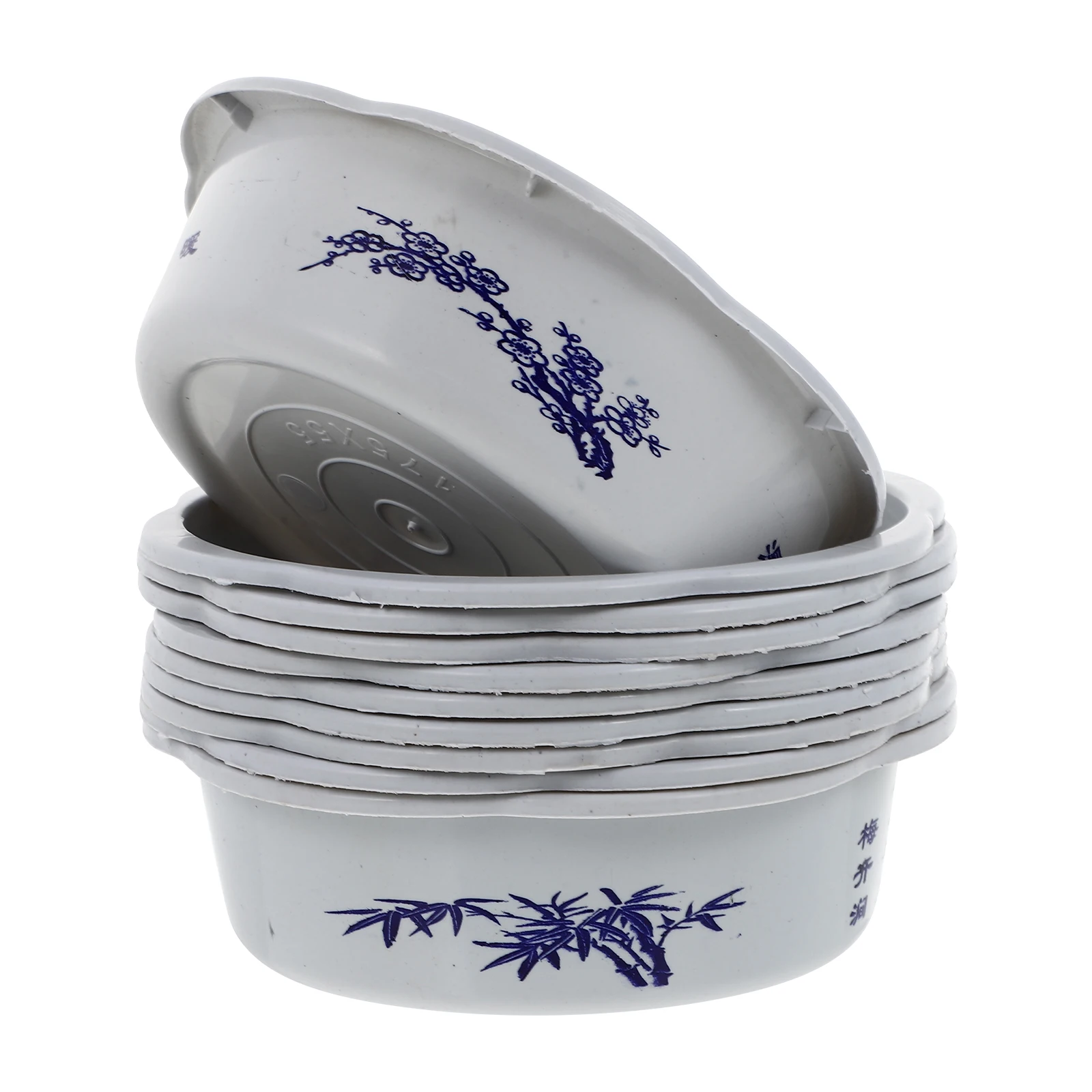 

10 Pcs Pot Large Round Hydroponic Plastic Flowerpot Water Storage Planter Garden Container Narcissus Pot Plants