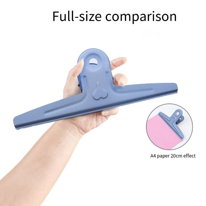 

Stainless Steel Paper Clamp 20cm Long Large Binder Paper Clip for Office School