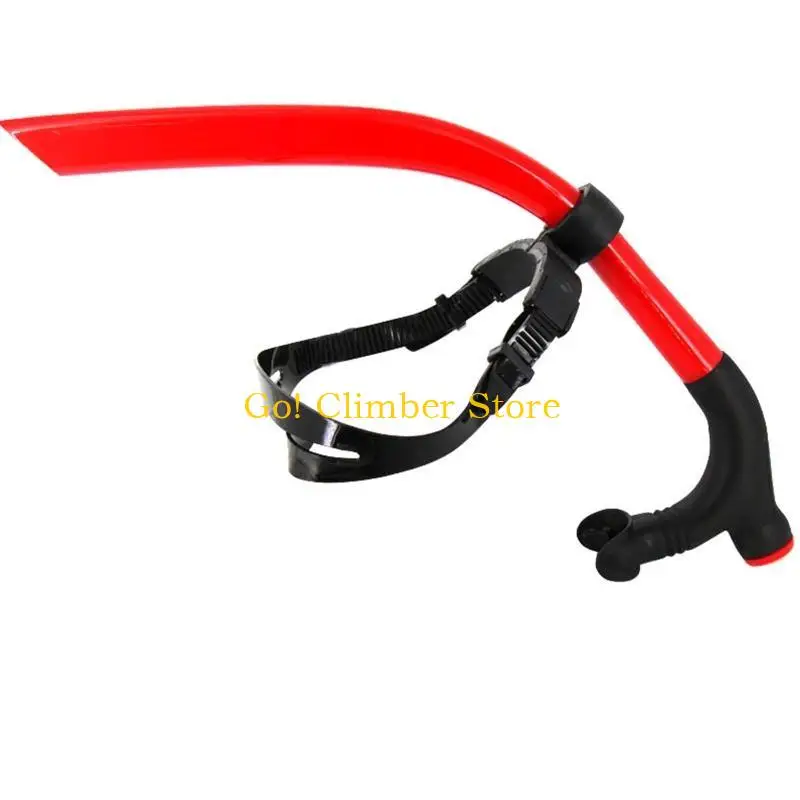 Q84C Training for Head Mount, Dry Top Snorkel Snorkeling Tube Comfort Mouthpiece One-Way Purg e for Valve