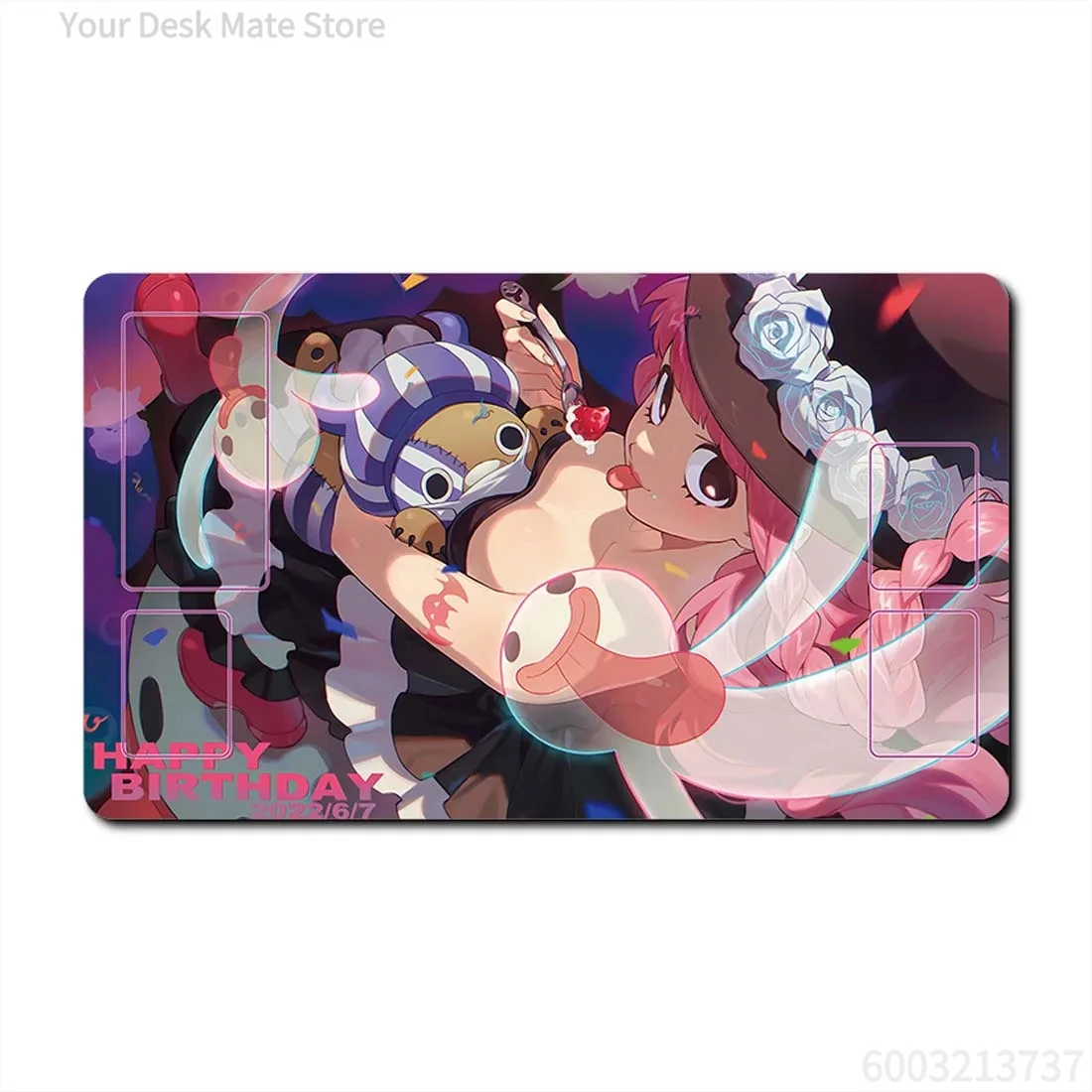 Waterproof Non-slip Anime Perona Ghost Large Desk Pad for One Piece Card Game