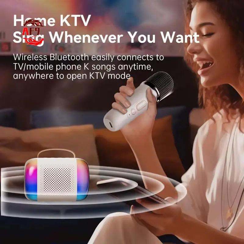 

AF90-K Song Bluetooth-динамик, микрофон, аудиомикрофон, караоке, детский портативный домашний K-Song, встроенная стереосистема