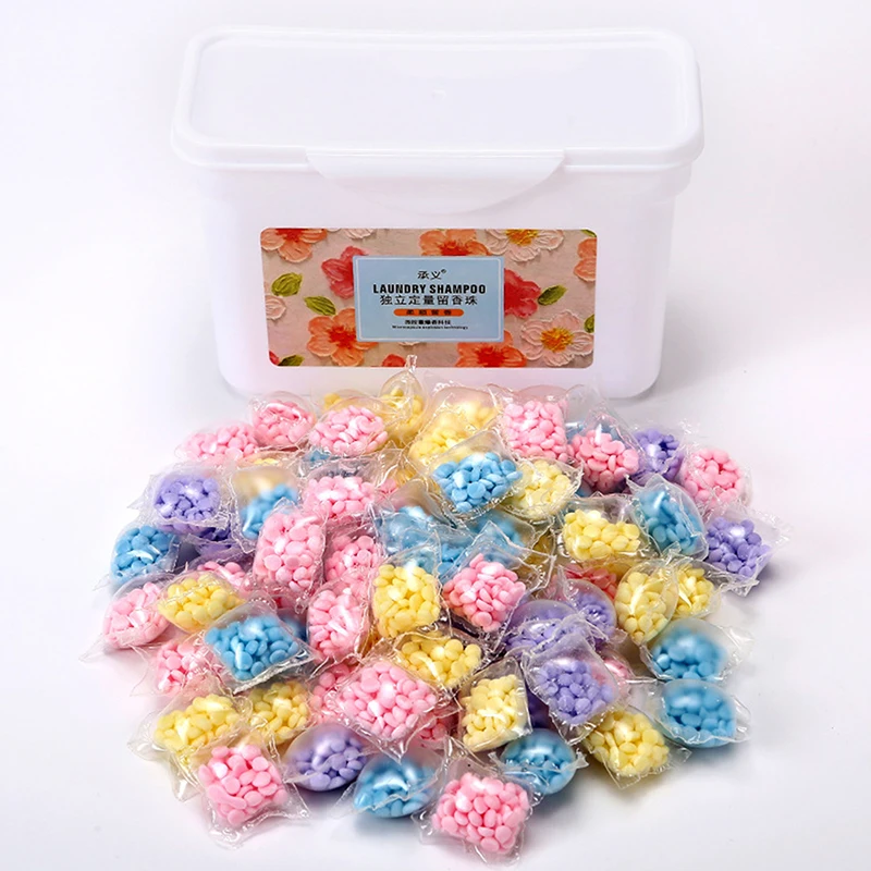 50/100PCS Laundry Scent Beads Granule Detergent Capsule Ball For Washing Machine Clothing Diffuser Perfum Scent Booster Beads view 2
