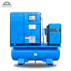 GiantAir Aircompressors 7.5kw 10hp Industrial 4 In 1 All-in-one Combined Rotary Screw Air Compressor For Laser Cutting