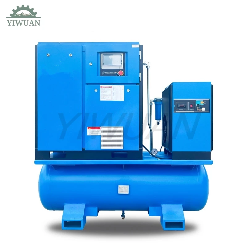 GiantAir Aircompressors 7.5kw 10hp Industrial 4 In 1 All-in-one Combined Rotary Screw Air Compressor For Laser Cutting