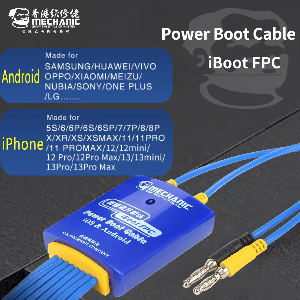 Mechanic iBoot FPC+ Power Supply Test Cable Mobile Boot Line Full Support iphone And Android Series Integrated Test Smart Repair