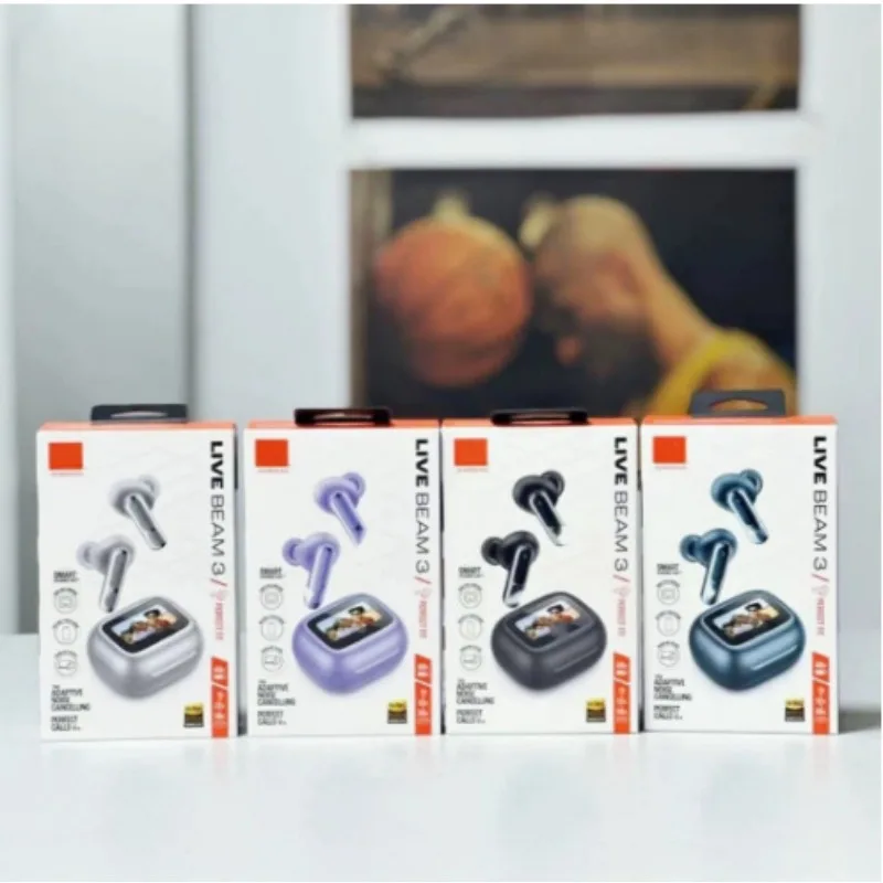 

New Bluetooth earphones touch screen dual marker ANC noise cancelling earphones, suitable for LIVE BEAM3 color