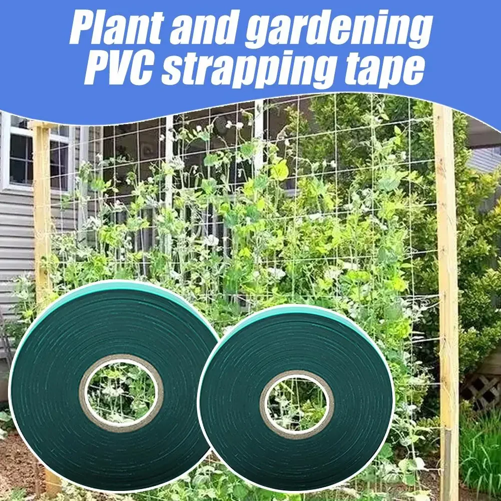 1Roll 1.2/2.4CMx45M High Quality Brand New Garden Tape For Plants Outside Weather-Resistant For Gardening Tasks Green