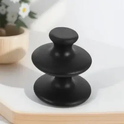 2個の天然石マッサージャー、体の痛みを和らげる、キノコの形をした石のマッサージツール、背中、腕、脚のスクレイピング療法、手持ち用