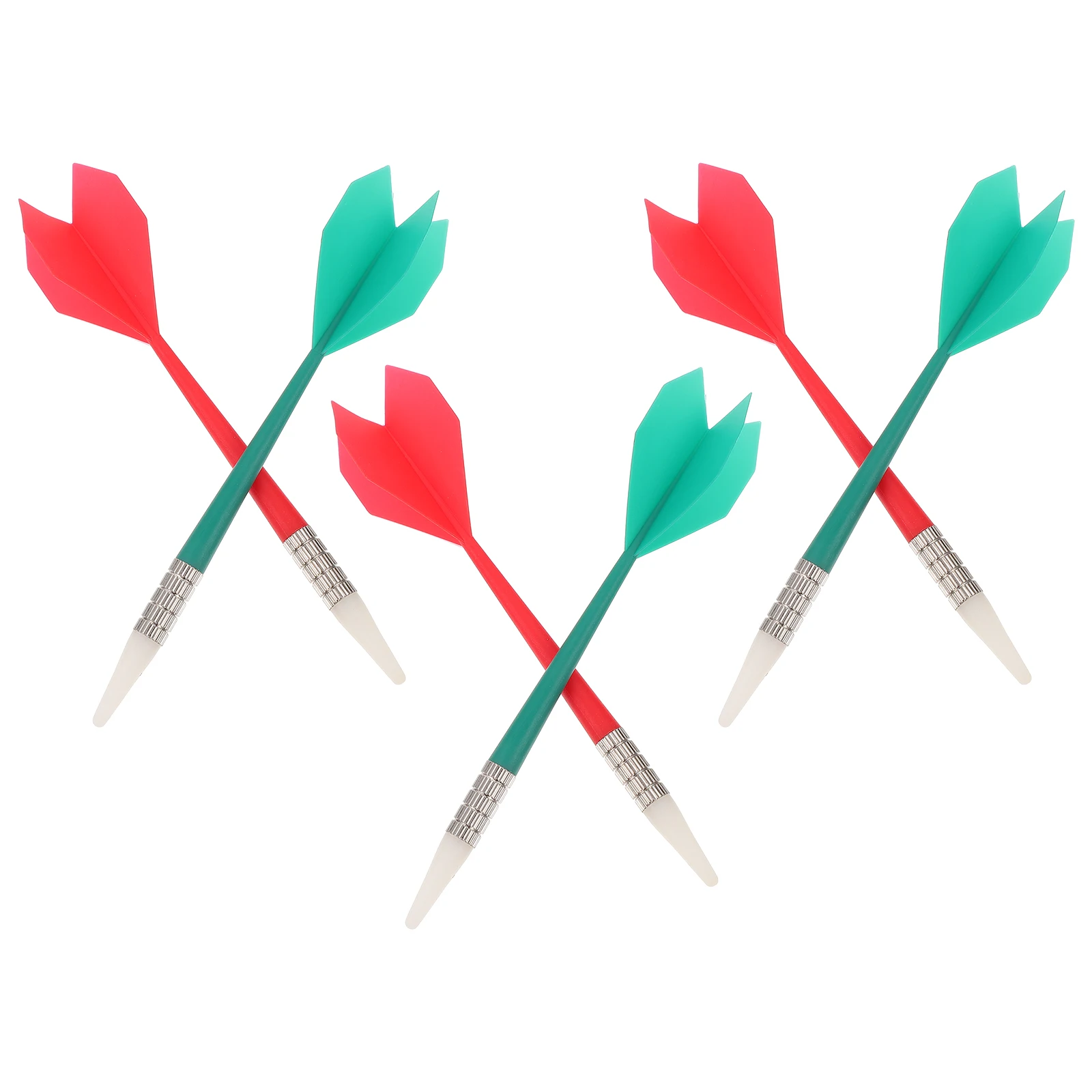 Set di freccette per freccette da esterno con punta in plastica da 6 pezzi, aste in rame per interni, gioco di lancio, stabilità, uso confortevole, professionale per principianti