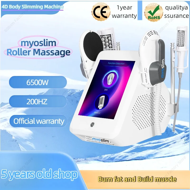 

2 IN 1 200HZ EMS Roller Slimming Cellulite Reduction Inner Ball Roller 360 Degree Infrared Vacuum Roller Massage Beauty Machine
