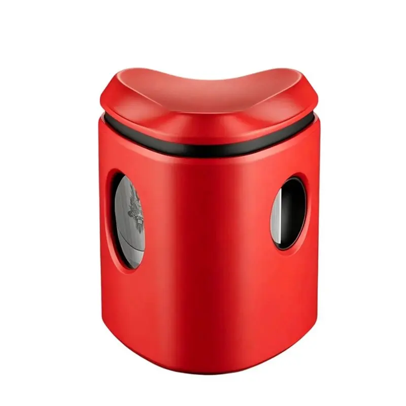 Multifunction V-Cut Cigar Cutter Desktop Design Stainless Steel Portable Cigar Cutting Tool Press Switch Gift For Smokers