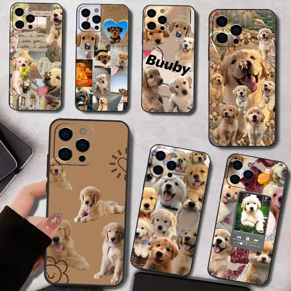 

Cute Labrador Phone Case Silicone Soft For IPhone 17 16 15 14 13 12 11 X XR Plus Pro Max Plus