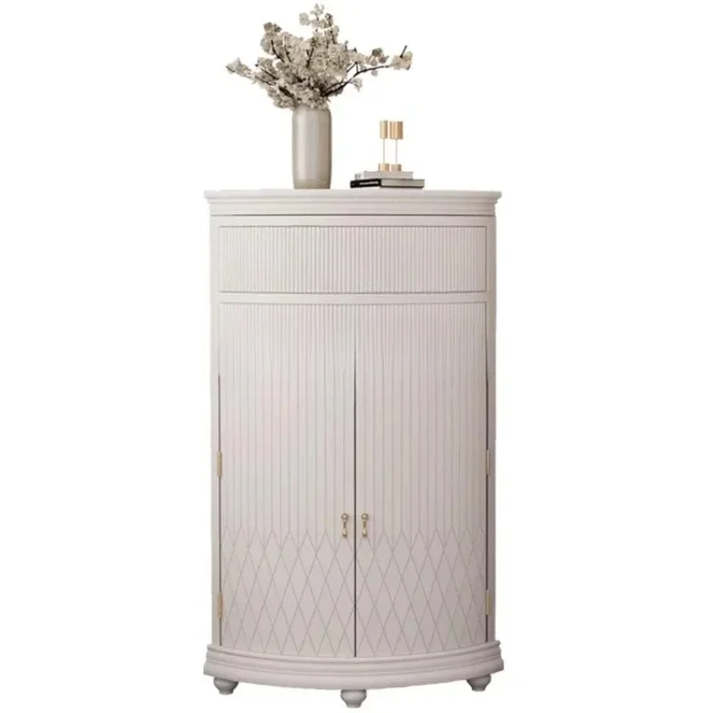 Storage Cabinet Modern Minimalist Living Room Bedroom White Triangle Corner Storage Cabinet