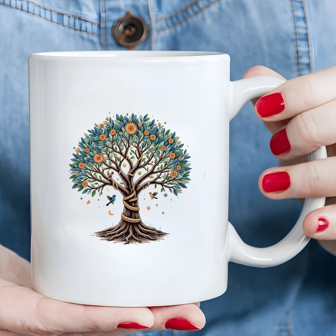 

11oz Family Tree Illustration Kids Cup Christmas Home & Office Cup