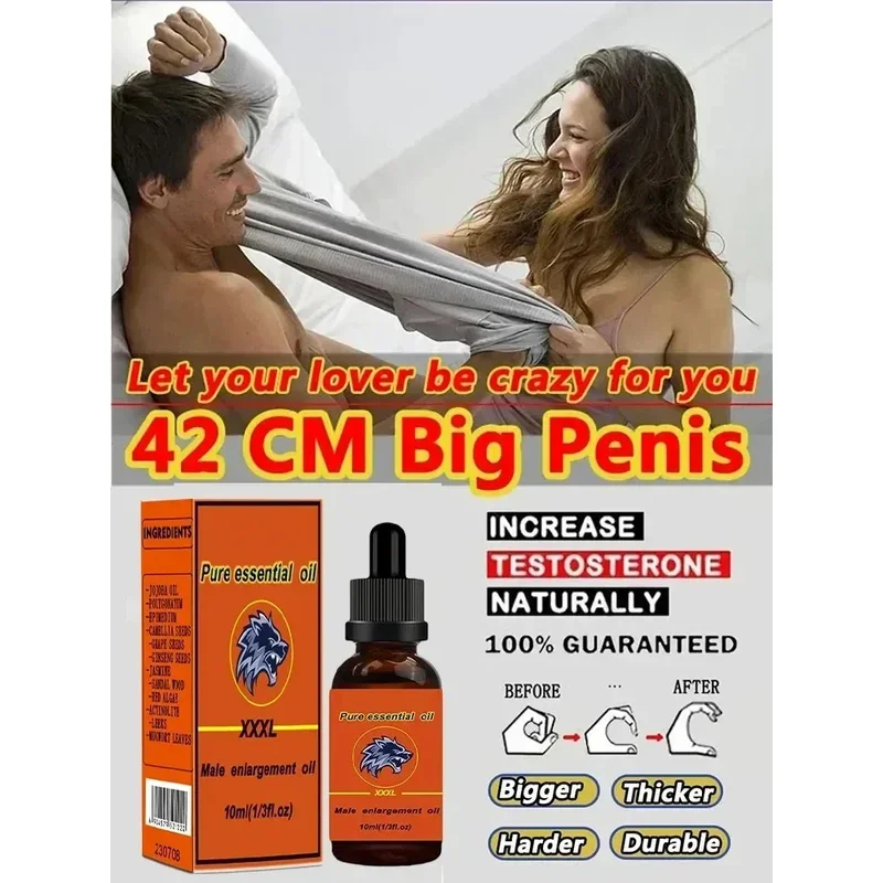 Penis Permanent Thickening Growth Man Massage Enlargement Oils Cock Erection Enhance Big Dick Enlarge Liquid Men XXL