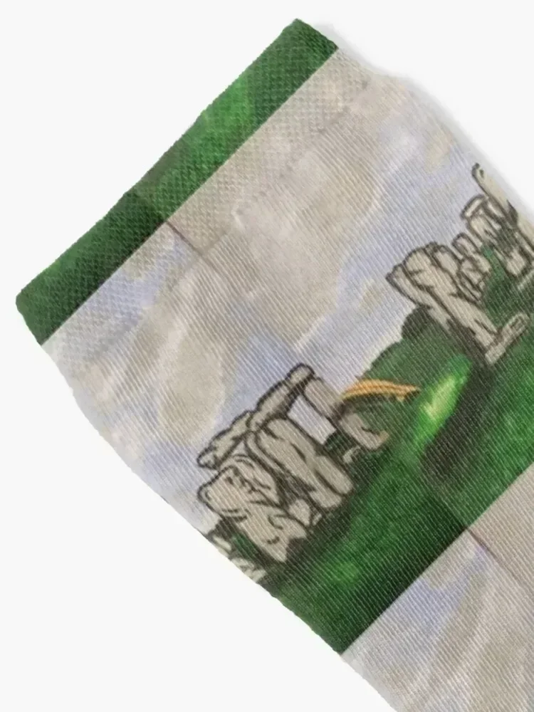 Stonehenge Painting Socks Lots Children's Boy Socks Women's