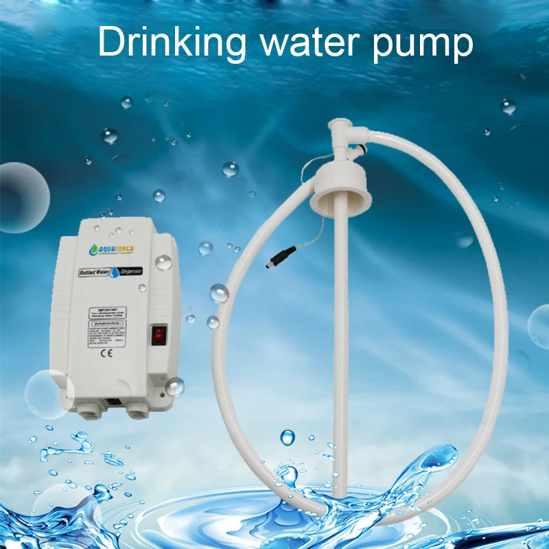 

RU Бутылка Диспенсер для воды Система насоса Насос для дозирования воды с трубой с одним входом 20 футов для холодильника, льдогенератора 110/220 В