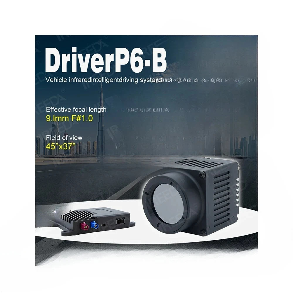 IP67 Waterproof 384x288 Resolution & Night Vision for Safe Driving in Fog/Rain - WiFi Connected Thermal Car Camera