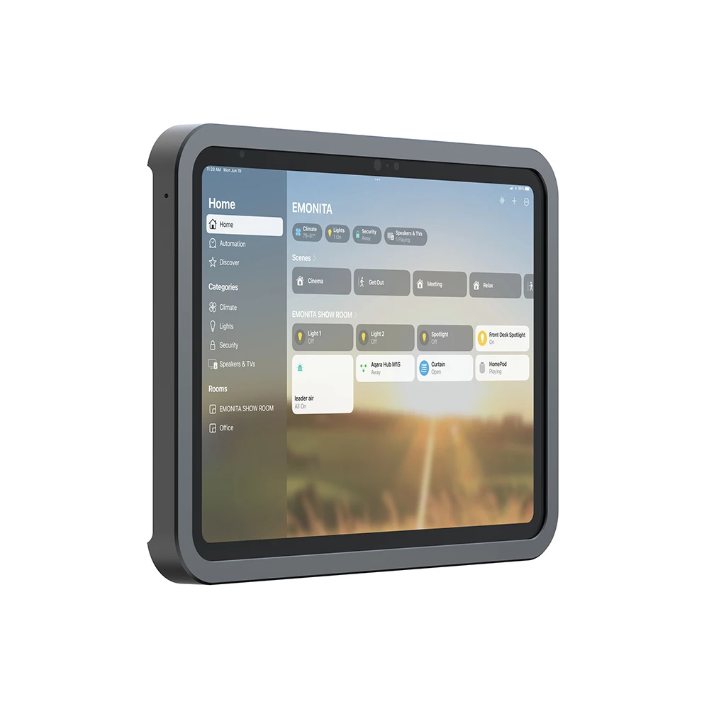 

Настенное крепление-рамка EMONITA для iPad (A16/10-го поколения) 11 дюймов, док-станция для зарядки планшетов, беспроводная зарядная подставка