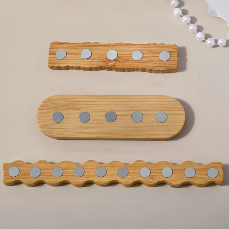 Support magnétique en bois pour ongles, présentoir de faux ongles, support de pratique pour Salon d'art, outils de pratique des ongles pour débutants