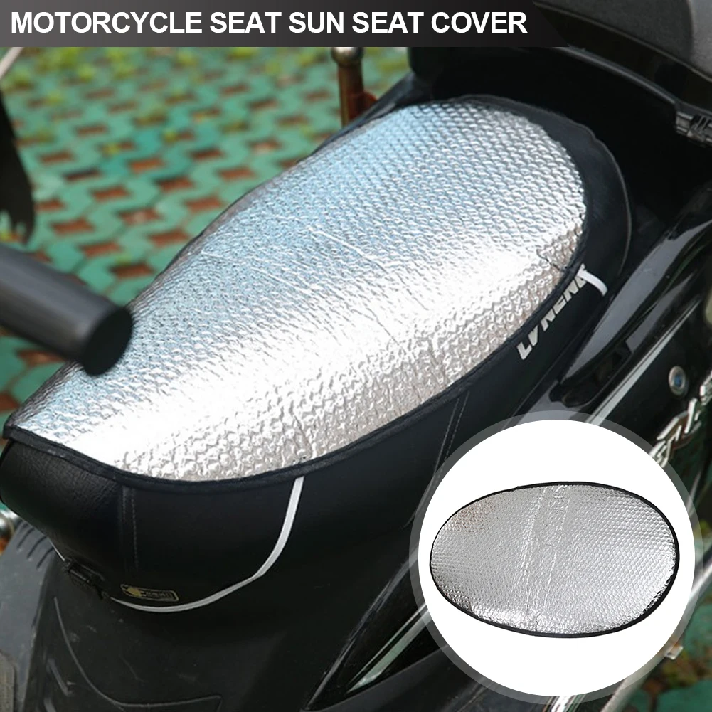 

Motorcycle Seat Sun Pad Cover Summer Sunshade Heat Insulation Cushion Motorcycle Waterproof Anti-slip Protection