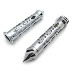 Motorcycle Accessories CNC Billet 22mm 7/8''spike Bar Ends Grips for Kawasaki Ninja ZX9 ZX10 ZX12 ZX14