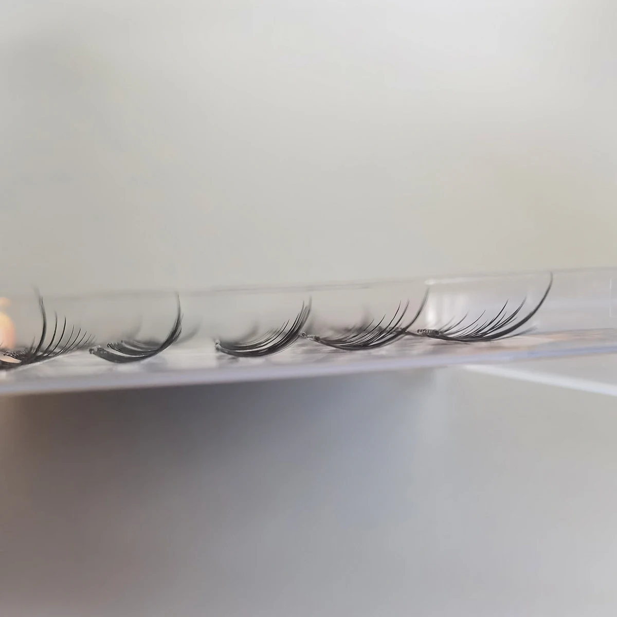 ไม่มีกาวไม่มีการกําจัดขนตาปลอม 36/48 กลุ่ม Foxy Daji Lashes C Curl ผสม Lash กลุ่ม 9-14 มม.เทปที่มองไม่เห็นผู้หญิงแต่งหน้า