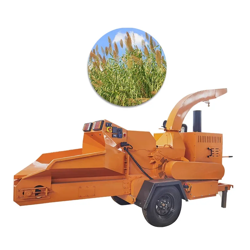 Hot Sale Garden Branch Crusher Machine Diesel Wood Chipper Mulch Home  Trimmer   Shredder