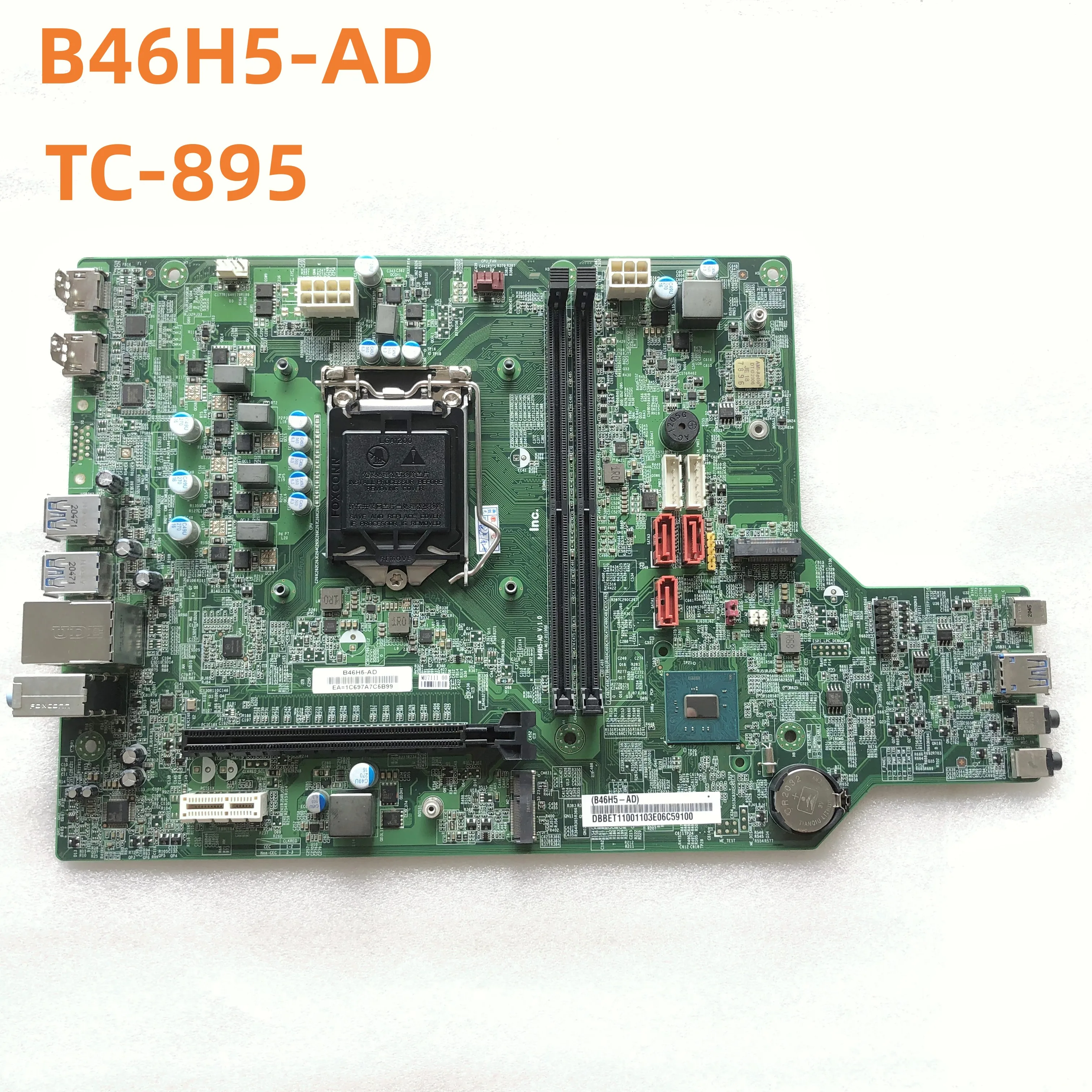 

B46H5-AD For ACER Aspire TC-895 Motherboard DDR4 B460 LGA 1200 Mainboard100%Work