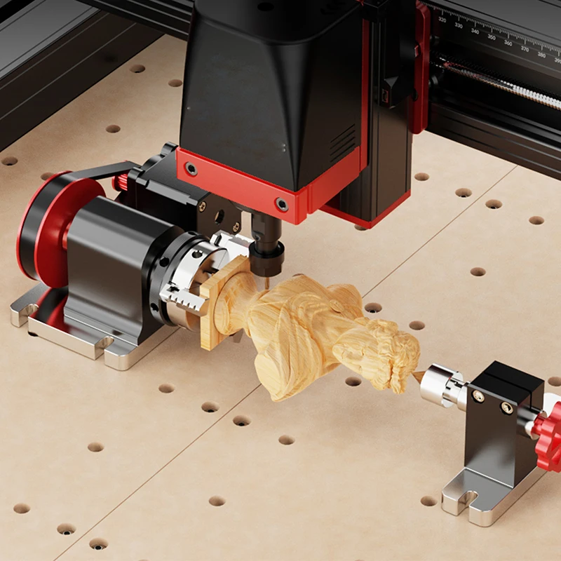 

TTC450 PRO CNC Milling Machine 4th Axis Rotary Table 3-Jaw Chuck Structure 4-60mm Clamp Diameter