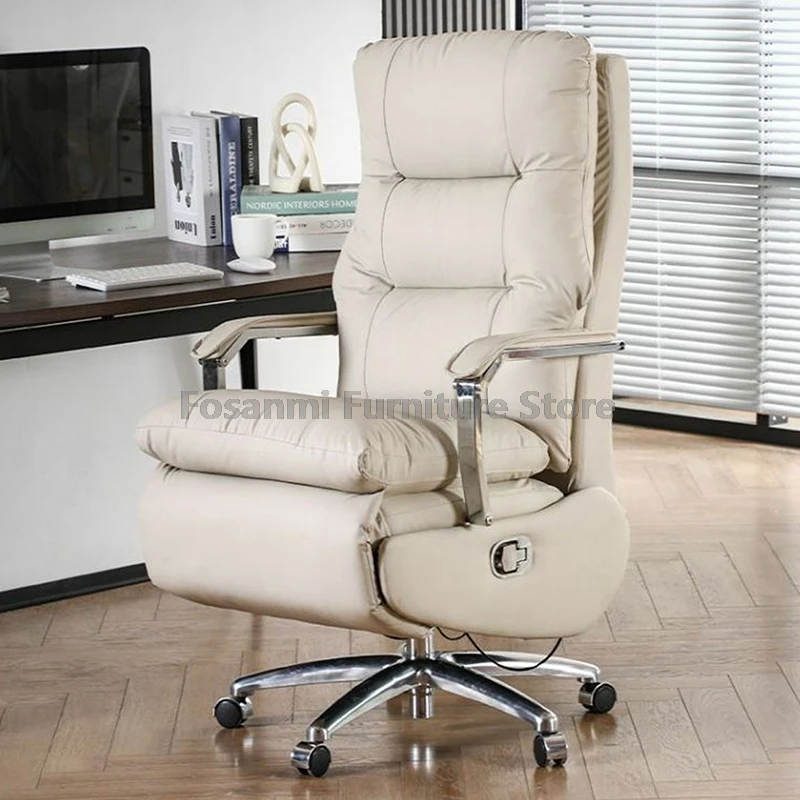 Ergonomic Office Chair With Swivel Seat Adjustable Backrest Angle Game Chair Comfortable Computer Chair With Armrest And Wheels