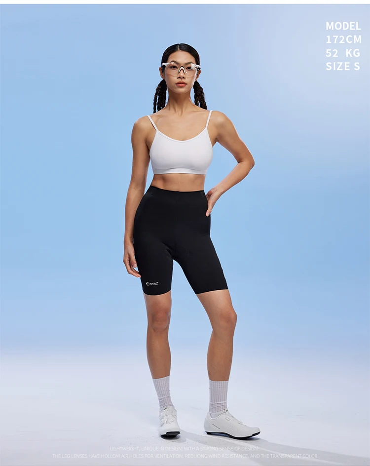 EVR Damen-Radhose mit hoher Taille, Sommer-Radhose, Double Arrow, stoßdämpfende, gepolsterte Radhose, MTB-Radhose – Detail 19