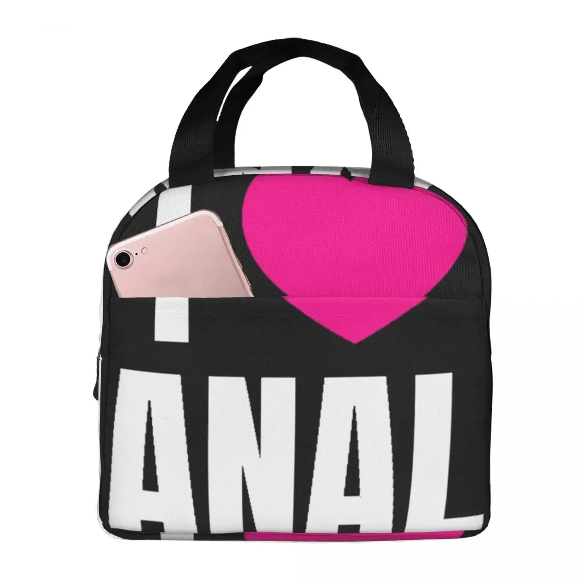 I Love ANAL Lunch Bag Unisex Portable Cooler Insulated Lunch Box Food Bento Box