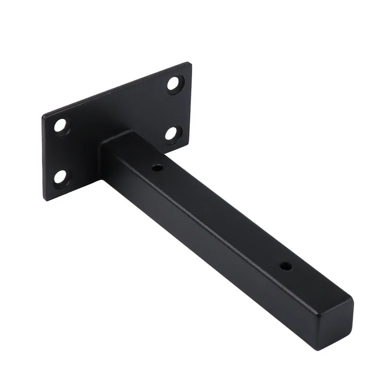 Wall bearing wall hanging support frame shelf hanging wall bracket black stainless steel laminate mounting bracket accessories